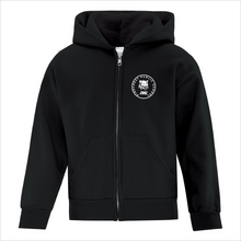 Load image into Gallery viewer, Youth Black Zip Hoodie - Pinecrest Public School