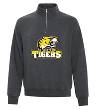 Load image into Gallery viewer, Adult Quarter Zip Sweater - St. Matthew High School (Tiger Front Logo)